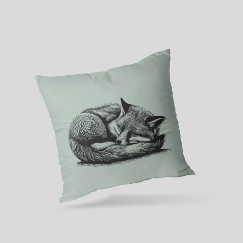 Pillow Fox Illustration Flyve